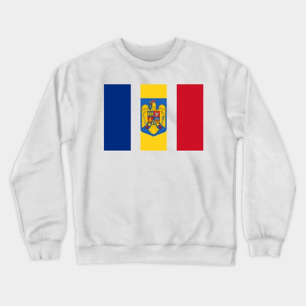 Romania Flag Crewneck Sweatshirt by Historia